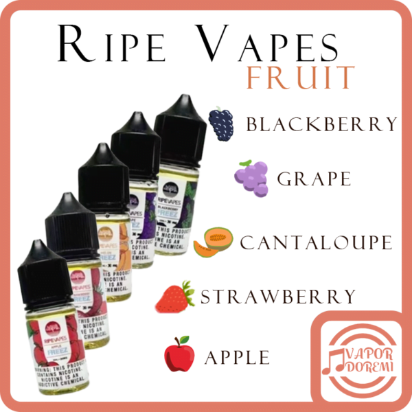 [1分涼][美國原裝] Ripe vapes Fruit 蘋果\西瓜\草莓\哈密瓜\葡萄\黑莓 生命之樹 水果系列 小煙油30ml 30mg