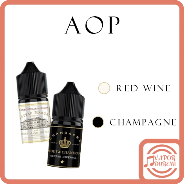 [3-4分涼]AOP系列 瑪歌堡紅酒 酩悅香檳 小煙油30ML 30MG