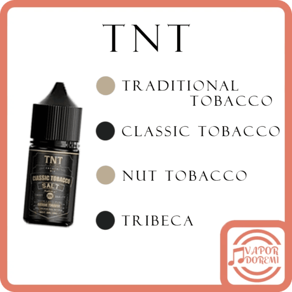 [義大利經典] [不涼]TNT 菸草系列 傳統菸草 經典菸草 堅果菸草 翠貝卡 小煙油30ML 40MG